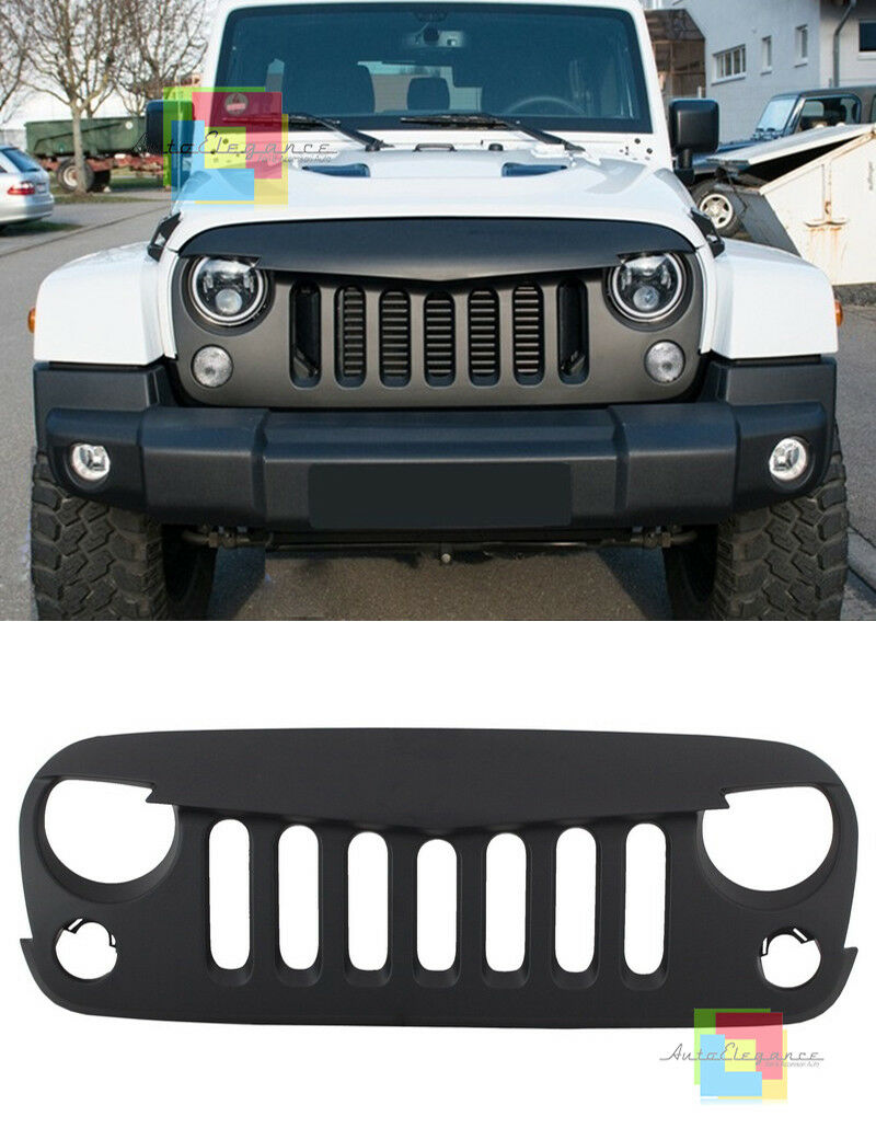 GRIGLIA ANTERIORE NERA OPCAO Jeep Wrangler JK Rubicon JK 07-17 DESIGN ANGRY BIRD