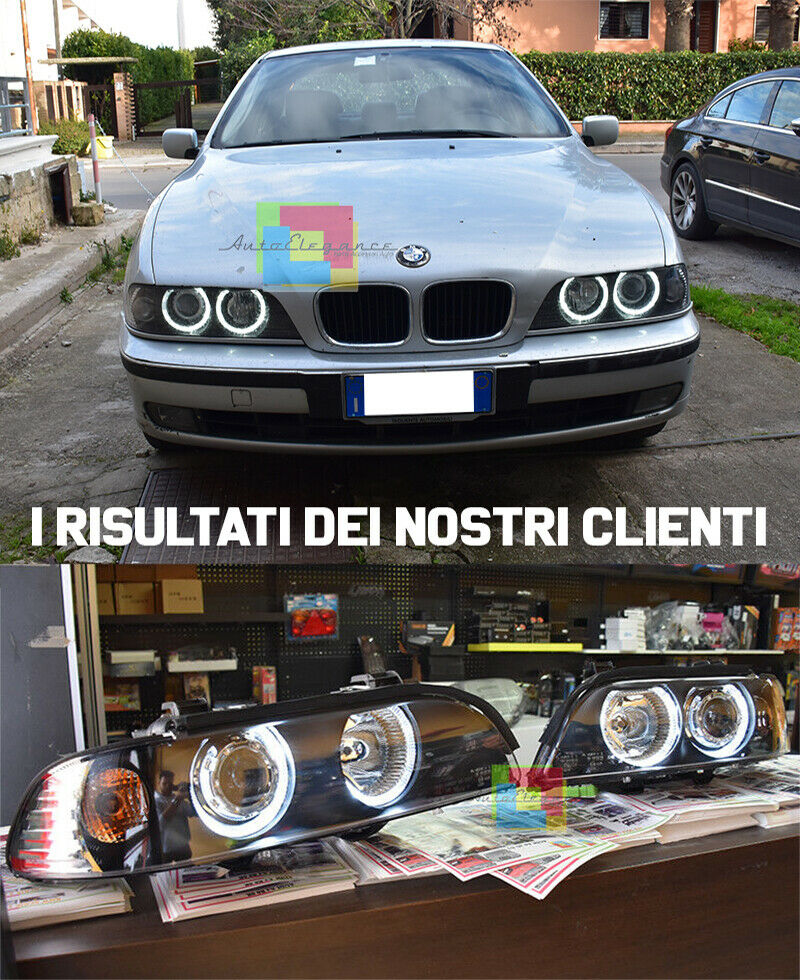 FARI ANTERIORI H7 / H7 ANGEL EYES LED BMW SERIE 5 E39 1995-2000 BERLINA TOURING