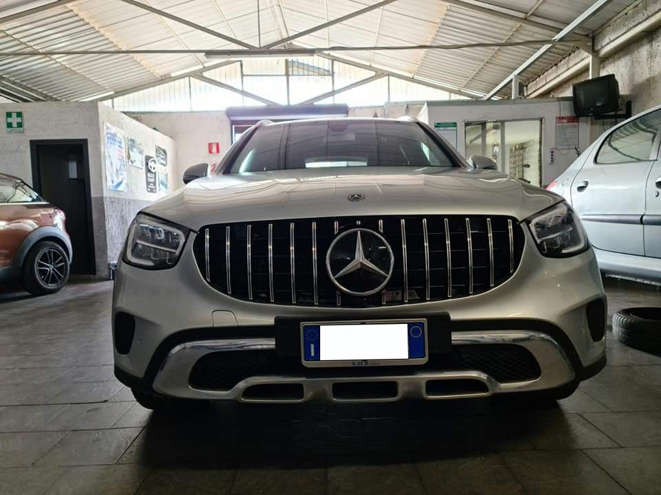 FRONT GRILLE MERCEDES GLC C253 X253 2019+ FACELIFT SATIN PROFILES AMG