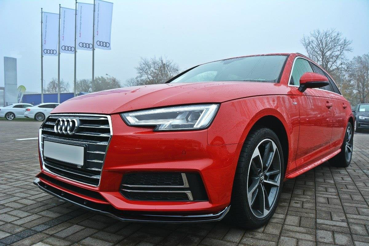 SPLITTER PER AUDI A4 B9 2015-2018 SLINE SPOILER SOTTO PARAURTI ANTERIORE ABS