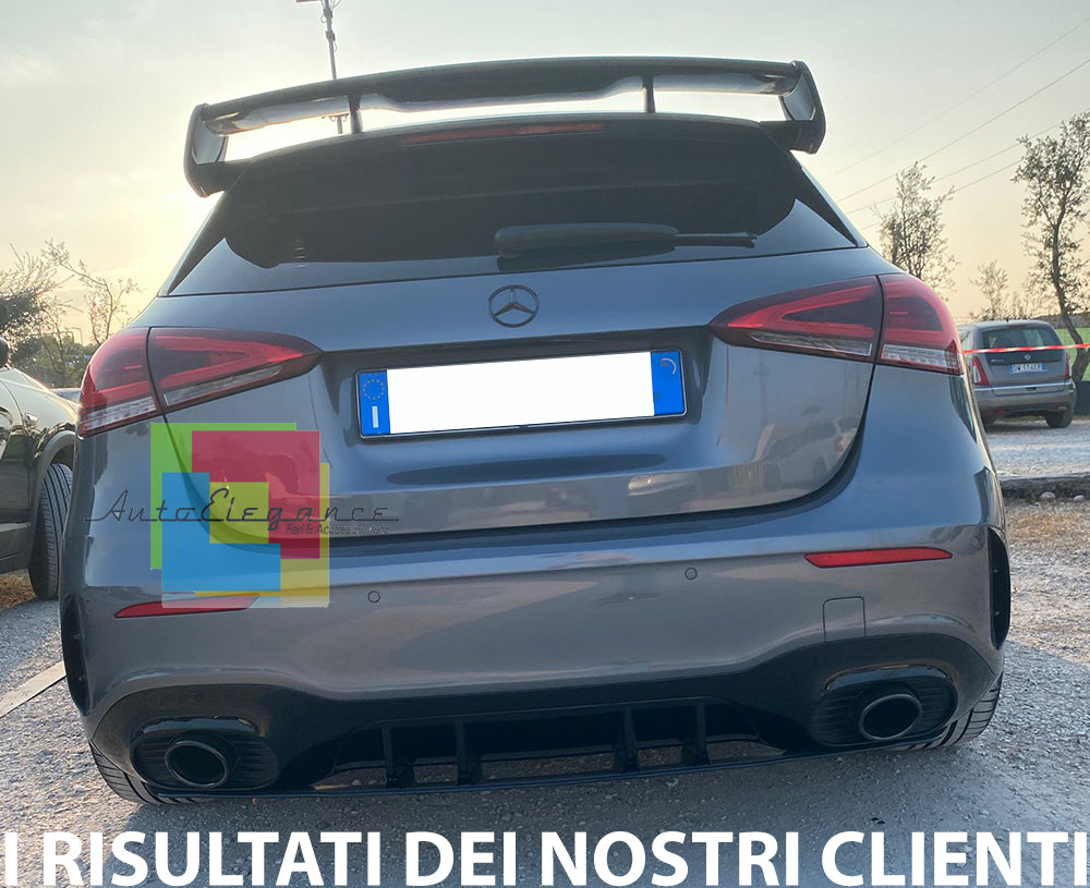 MERCEDES CLASSE A W177 2018+ SPOILER SUL TETTO IN ABS NERO LOOK AMG