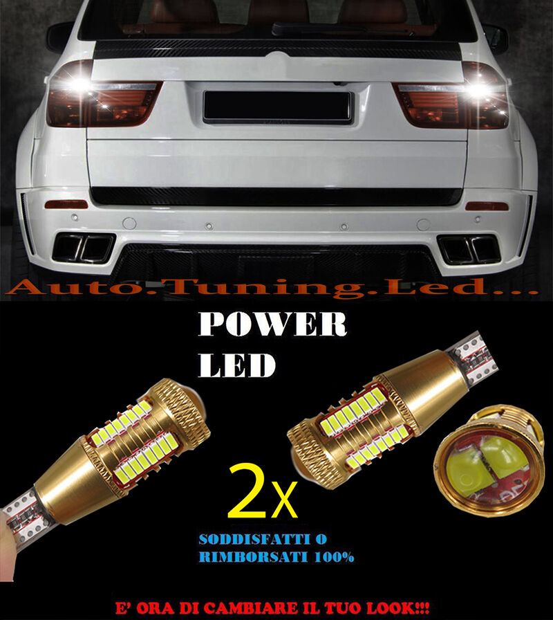 BMW X5 E70 LAMPADE RETROMARCIA LED T15 W16W SUPER QUALITA NO ERROR AUTOELEGANCERICAMBI