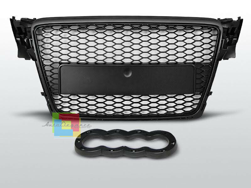 GRIGLIA ANTERIORE AUDI A4 B7 04-07 AVANT BERLINA CALANDRA RS4 BLACK NIDO D'APE