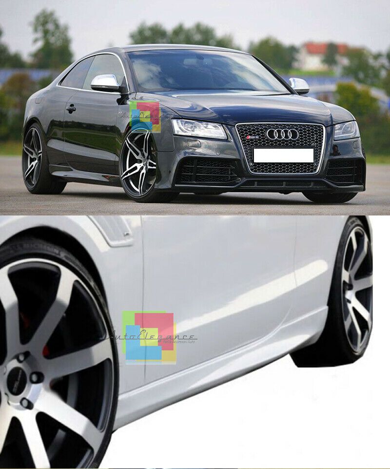 MINIGONNE LATERALI AUDI A5 COUPE DAL 2007 IN POI SOTTOPORTA RS5 IN ABS