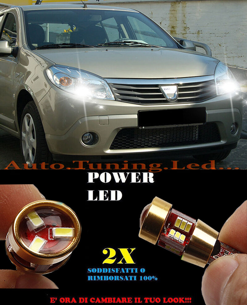 POSITION LIGHTS DACIA SANDERO 2008-2012 CANBUS T10 WHITE 27 LED SUPER QUALITY