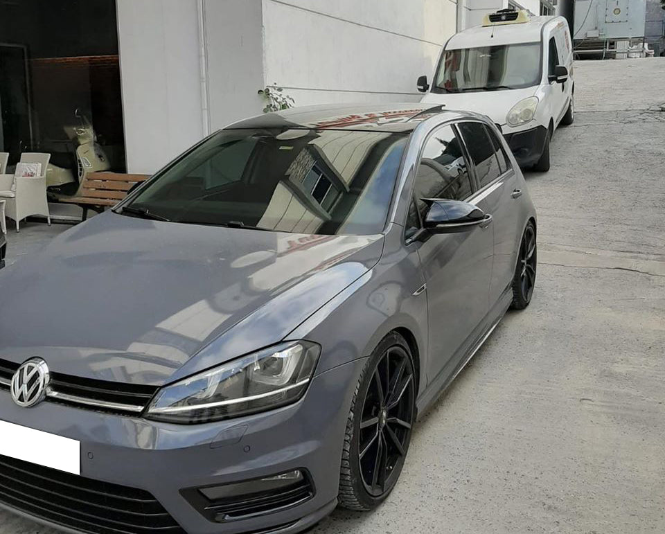CALOTTE ADESIVE SPECCHI VW GOLF 7 VII SPECCHIETTI RETROVISORI NERO LUCIDO AUTOELEGANCERICAMBI