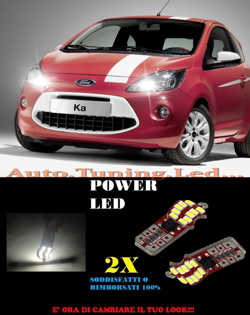 POSITION LIGHTS FORD KA 2008+ CANBUS T10 WHITE 20 LED SUPER QUALITY