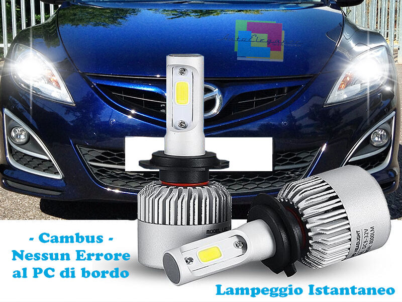 LED LOW BEAM LAMPS MAZDA 6 2008-2012 INSTANT 6000K CREE