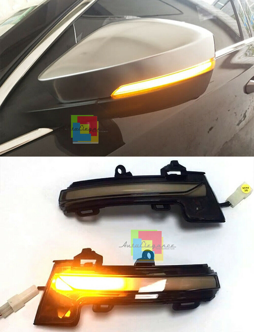 VW T-ROC 2017+ DYNAMIC LED INDICATORS FOR SLIDING SIDE MIRRORS