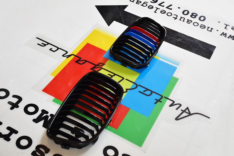 BMW SERIE 1 F20 F21 2011-2014 DESIGN 3 COLORI M GRIGLIA ANTERIORE NERA AUTOELEGANCERICAMBI