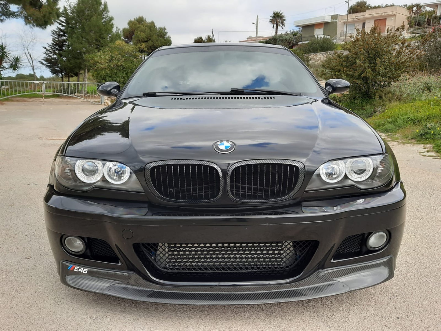 BMW 3 SERIES E46 2003-2006 COUPE CABRIO ANGEL EYES WHITE LED HEADLIGHTS -.