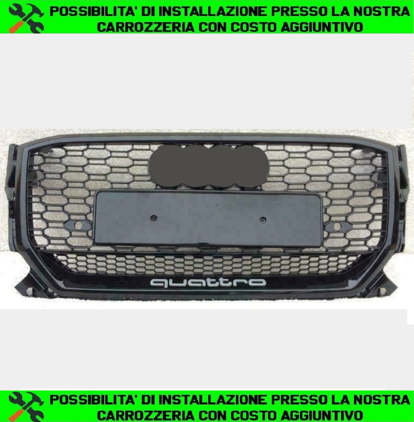 GRIGLIA CALANDRA NIDO D'APE RS LOOK NERA AUDI Q2 2016