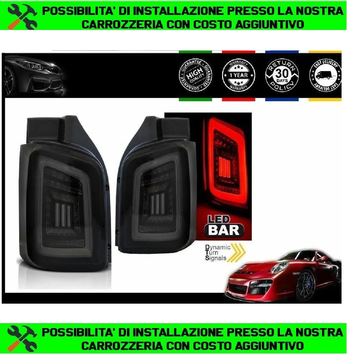 LED REAR LIGHTSLDVWH7 VW T5 TRANSPORTER 2003-2009/ 2010-2015