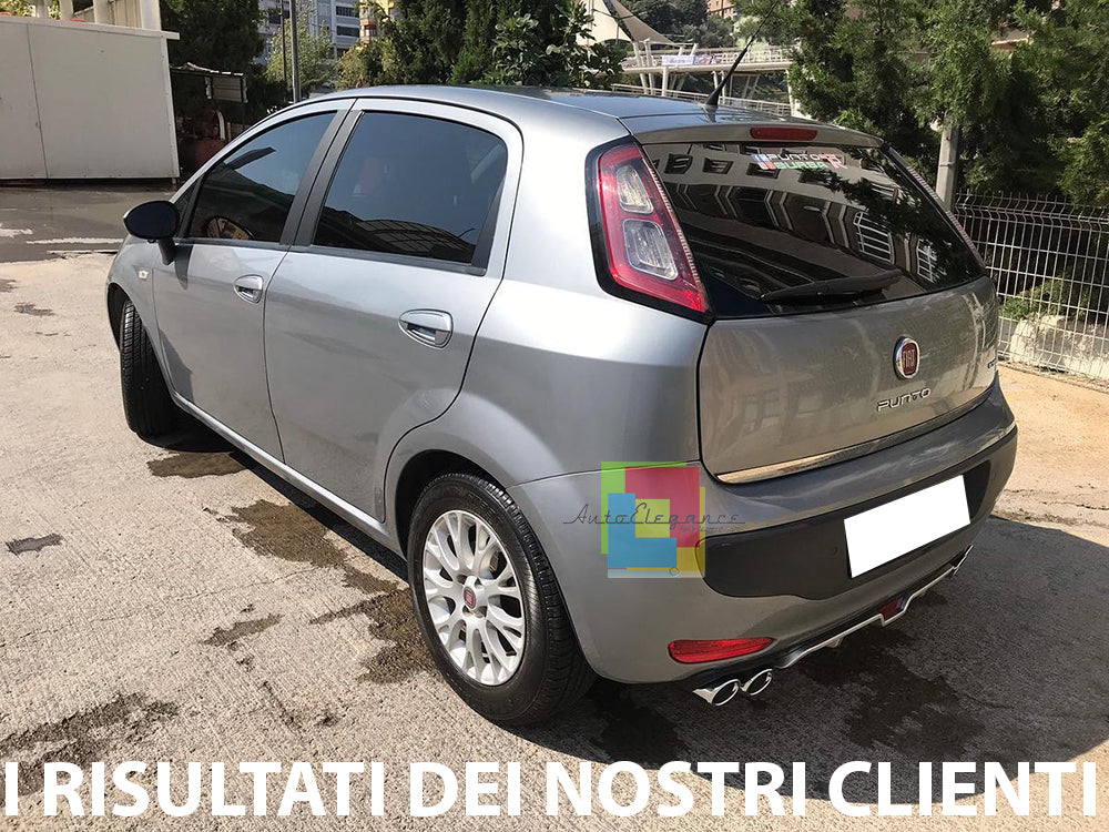 FIAT PUNTO / PUNTO EVO DIFFUSORE SOTTO PARAURTI DIFFUSORE 4 SCARICHI ABS -