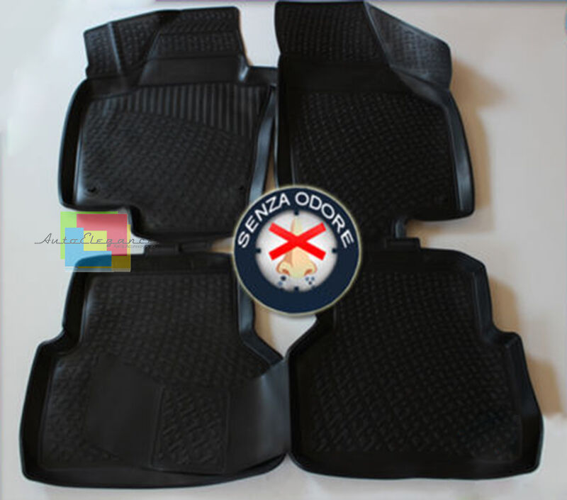VW TIGUAN 2007-2015 SET TAPPETINI AUTO IN GOMMA - TAPPETI TOP QUALITA .--