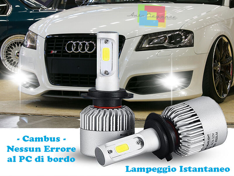 LAMPADE FENDINEBBIA A LED AUDI A3 8P 2008-2012 CAMBUS BIANCO GHIACCIO CREE