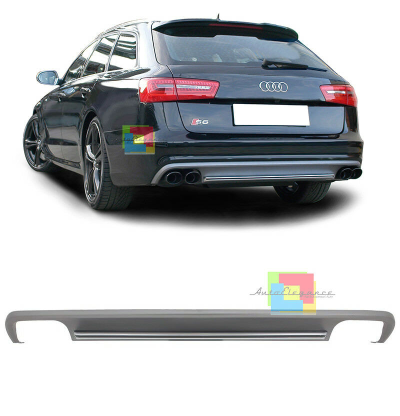 UNDER BUMPER AUDI A6 4G C7 2010-2014 AVANT + SEDAN REAR DIFFUSER S6 -