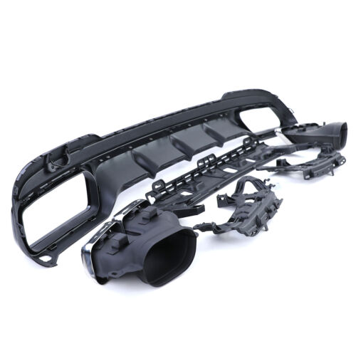 Rear Diffuser with Chrome Tips for Mercedes E-Class W212 13-16 with AMG Line