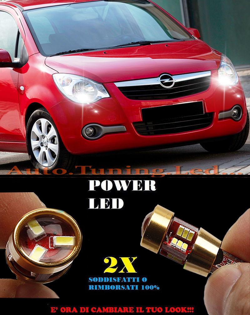 LUCI POSIZIONE OPEL AGILA B CANBUS T10 BIANCO 27 LED SUPER QUALITA
