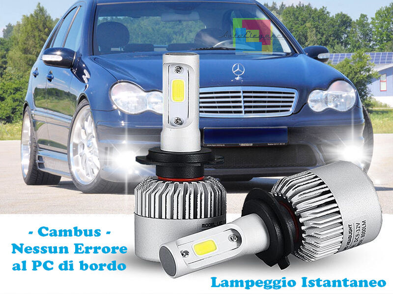 CREE LED FOG LIGHTS MERCEDES C CLASS W203 CAMBUS ICE WHITE