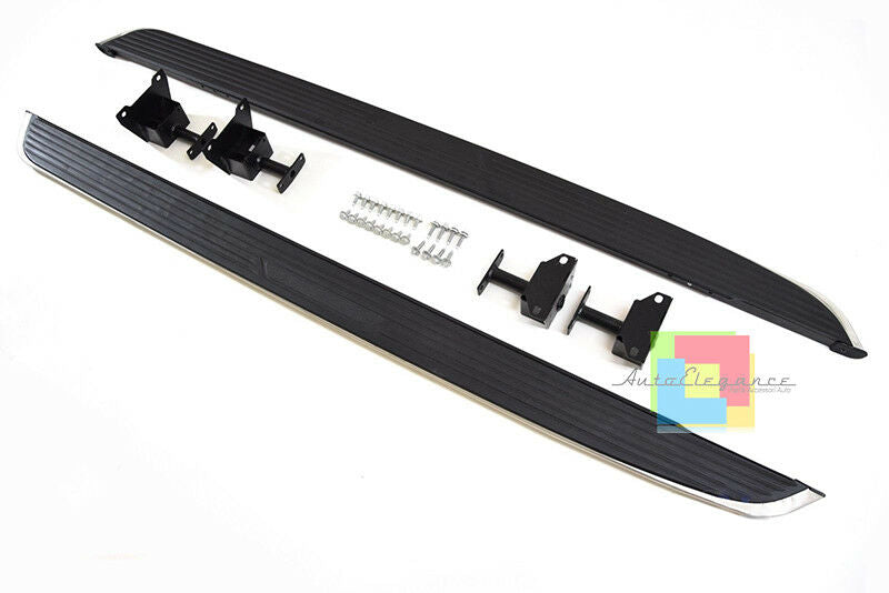 JAGUAR F-PACE SIDE STEPS FROM 2015+ NON-SLIP DOOR SILLS IN ALUMINIUM AND PVC