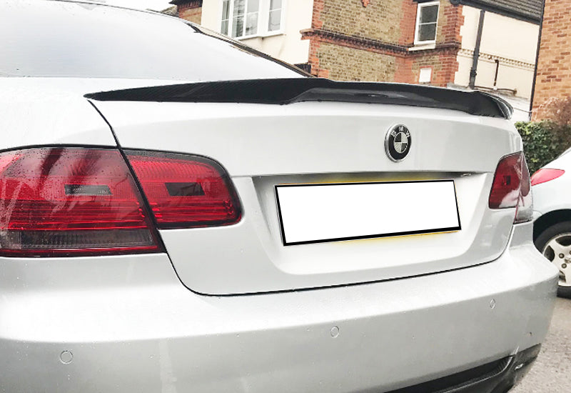 SPOILER POSTERIORE SUL COFANO BMW SERIE 3 E92 E93 LOOK M3 NERO LUCIDO