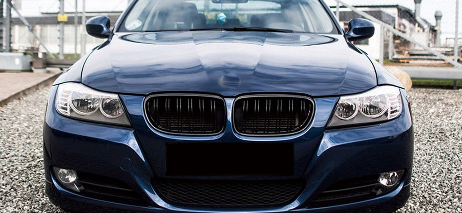 BMW SERIE 3 E90 E91 2008-2011 GRIGLIA ANTERIORE DOPPIA FASCIA CARBONIO M3 AUTOELEGANCERICAMBI