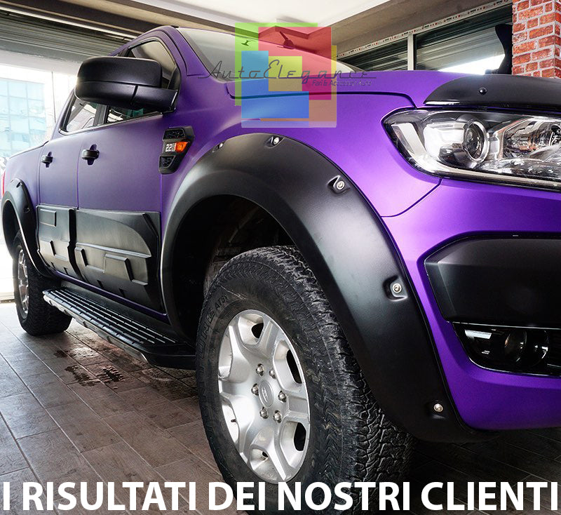 WHEEL ARCHES FORD RANGER T6 2011-2018 SPORTY LOOK EXTENDED FENDERS - ABS