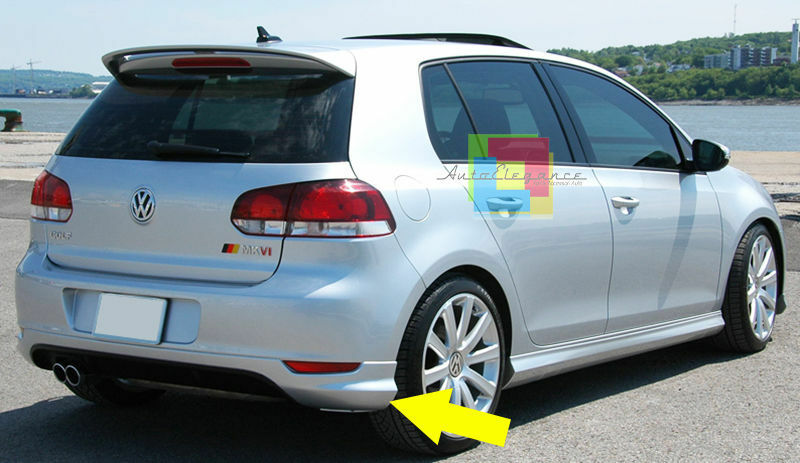 REAR BUMPER DIFFUSER FOR VW GOLF VI 6 GTI LOOK