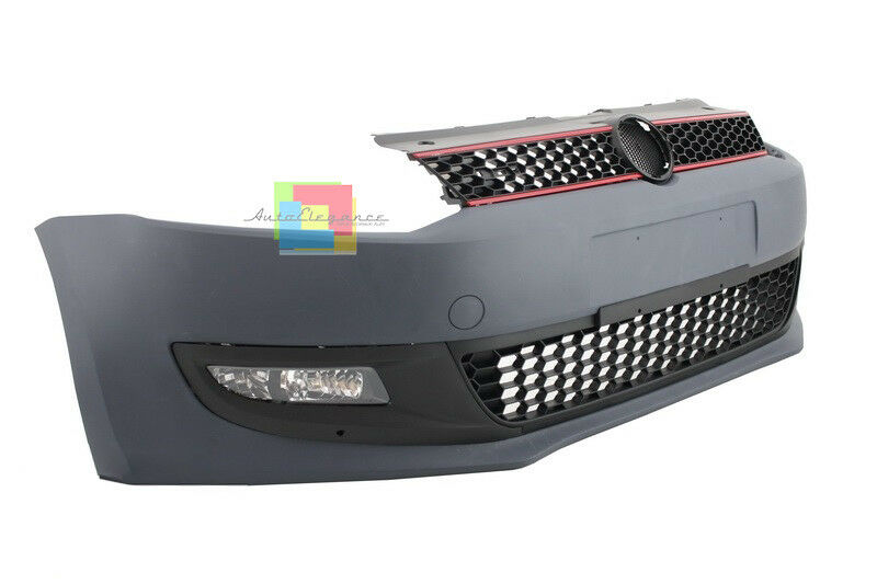 PARAURTI ANTERIORE PER VW POLO 6R DAL 2009 IN POI LOOK GTI IN ABS .-
