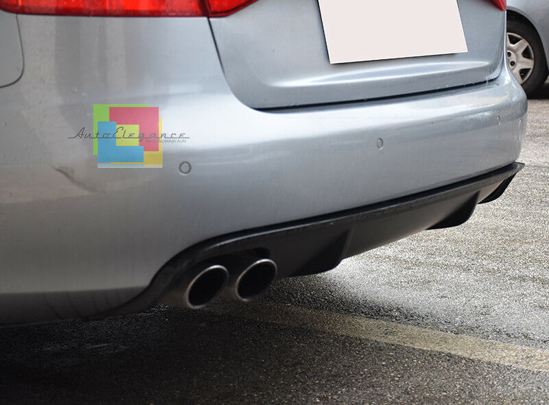 AUDI A4 B8 2007-2012 DIFFUSORE SOTTO PARAURTI POSTERIORE DESIGN RS4 ESTRATTORE AUTOELEGANCERICAMBI