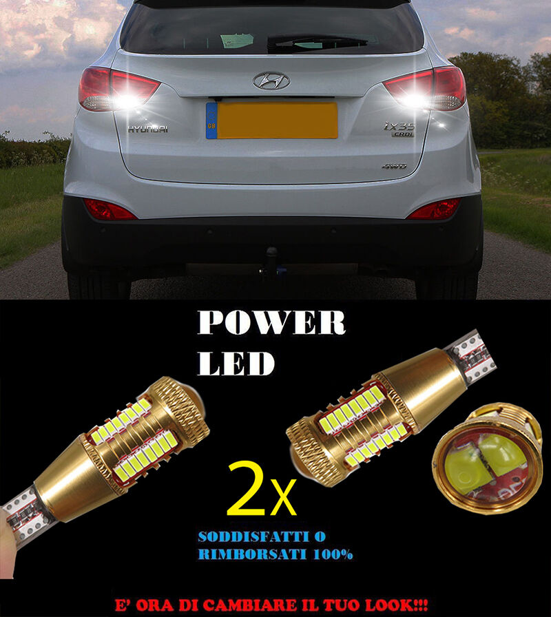 HYUNDAI IX35 LAMPADE RETROMARCIA LED T15 W16W SUPER QUALITA NO ERROR
