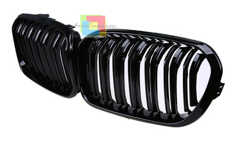 GRIGLIA ANTERIORE NERO LUCIDO M DOPPIA FASCIA BMW SERIE 1 F20 F21 2015-2017