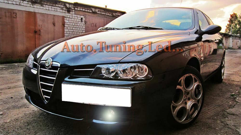 LAMPADE FENDINEBBIA H1 LED CREE RESISTENZA CANBUS 6000K ALFA 156 GIUGIARO ROMEO