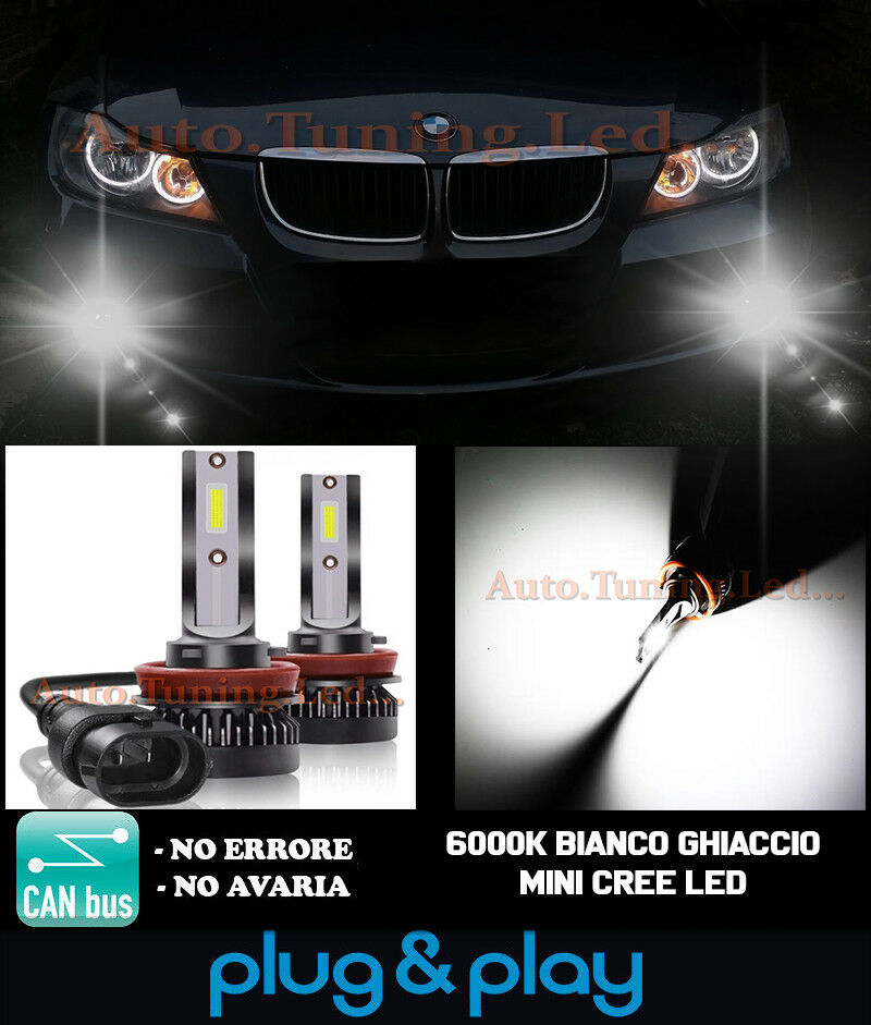 BMW 3 SERIES E90 E91 CAMBUS CREE LED FOG LIGHTS ICE WHITE 8000LM