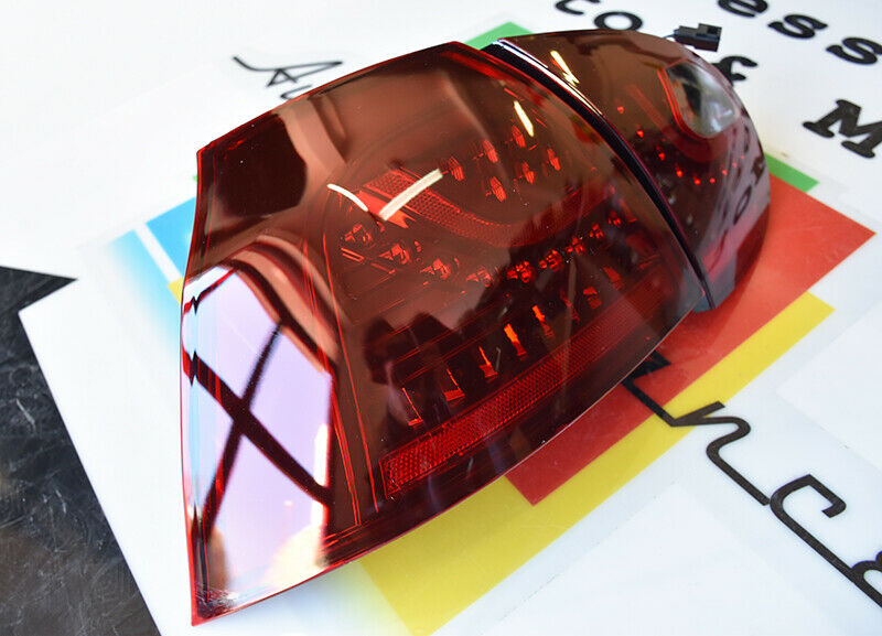 FARI POSTERIORI FULL LED VW GOLF MK5 V 2003-2008 ROSSO LOOK SPORTI GTI DESIGN