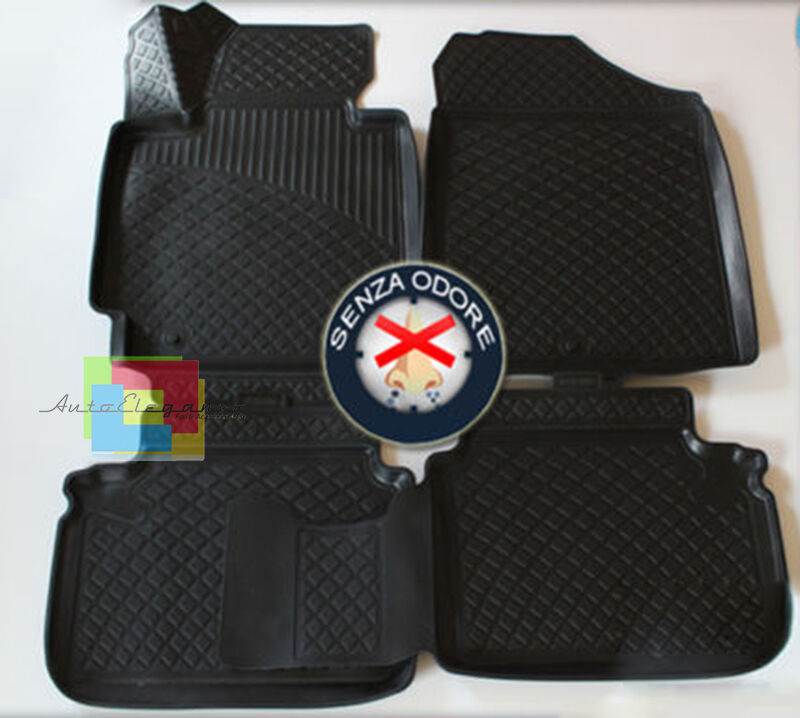 KIA PICANTO 2011+ SET TAPPETINI AUTO IN GOMMA - TAPPETI TOP QUALITA -...