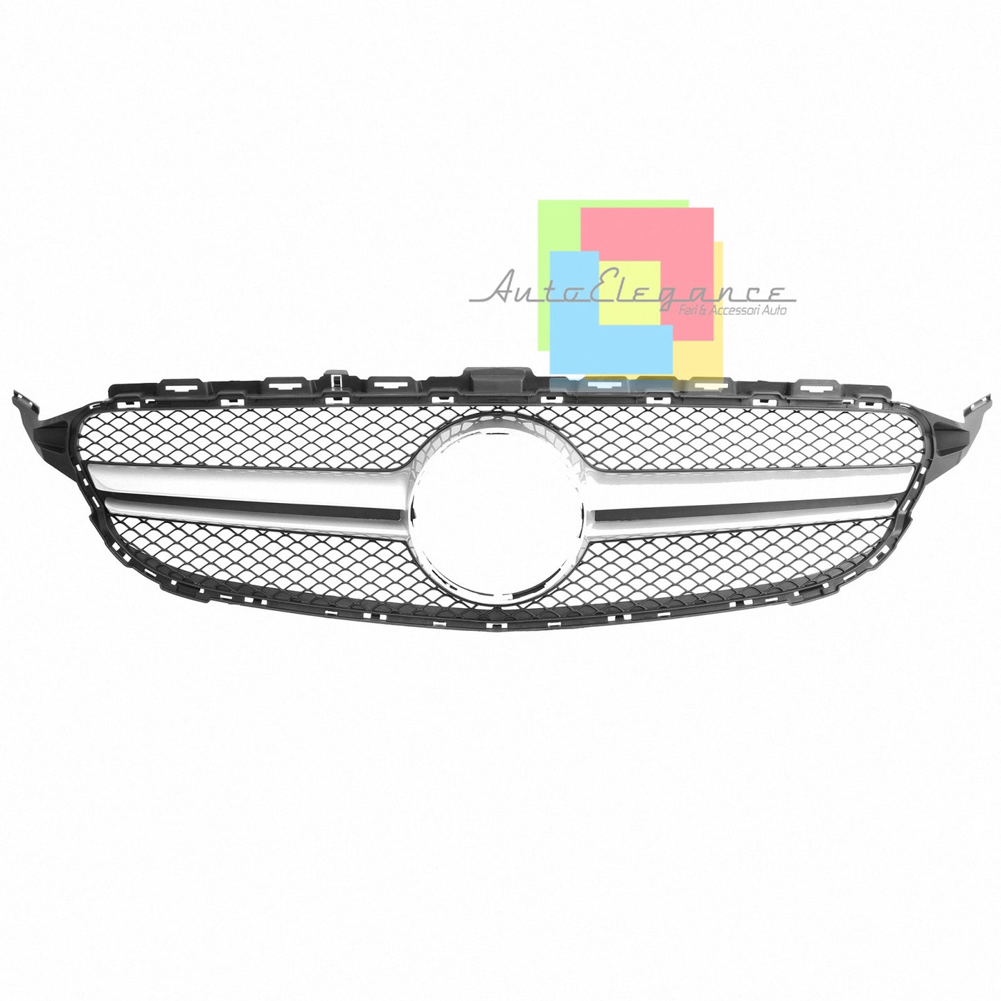 MERCEDES CLASSE C W205 S205 2014-2018 GRIGLIA ANTERIORE AMG PROFILO SATINATO