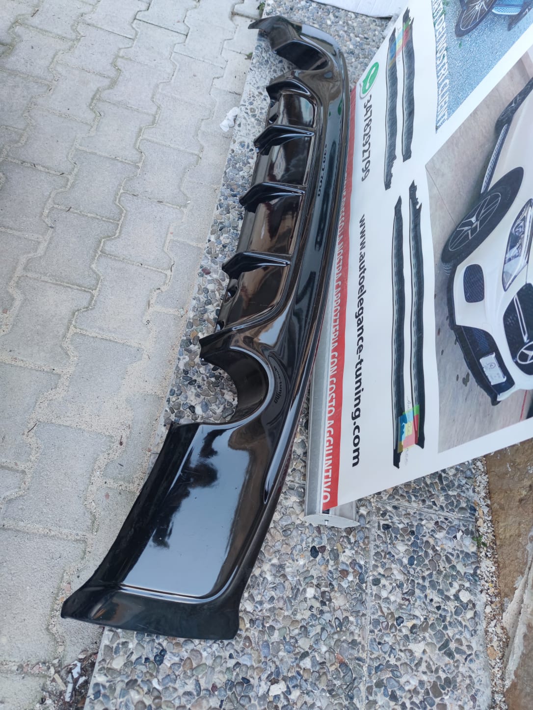 BMW 2 SERIES F22 F23 REAR DIFFUSER UNDER BUMPER M SPORT ABS 0119