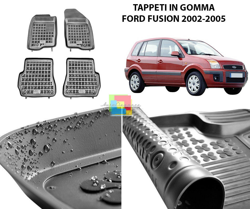 FORD FUSION 2002-2005 TAPPETINI AUTO IN GOMMA - TAPPETI TOP QUALITA -1