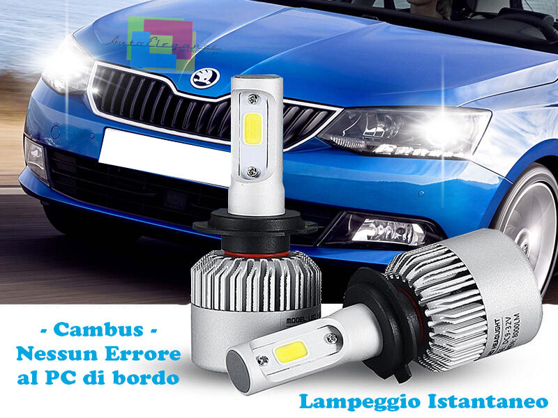 LAMPADE ANABBAGLIANTI LED SKODA FABIA III 2015+ ISTANTANEO 6000K CREE