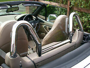 CHROME ROLL BAR FOR BMW Z3 E36 ROADSTER 1995 TO 2003 SUPER DESIGN STAINLESS STEEL TUBULAR