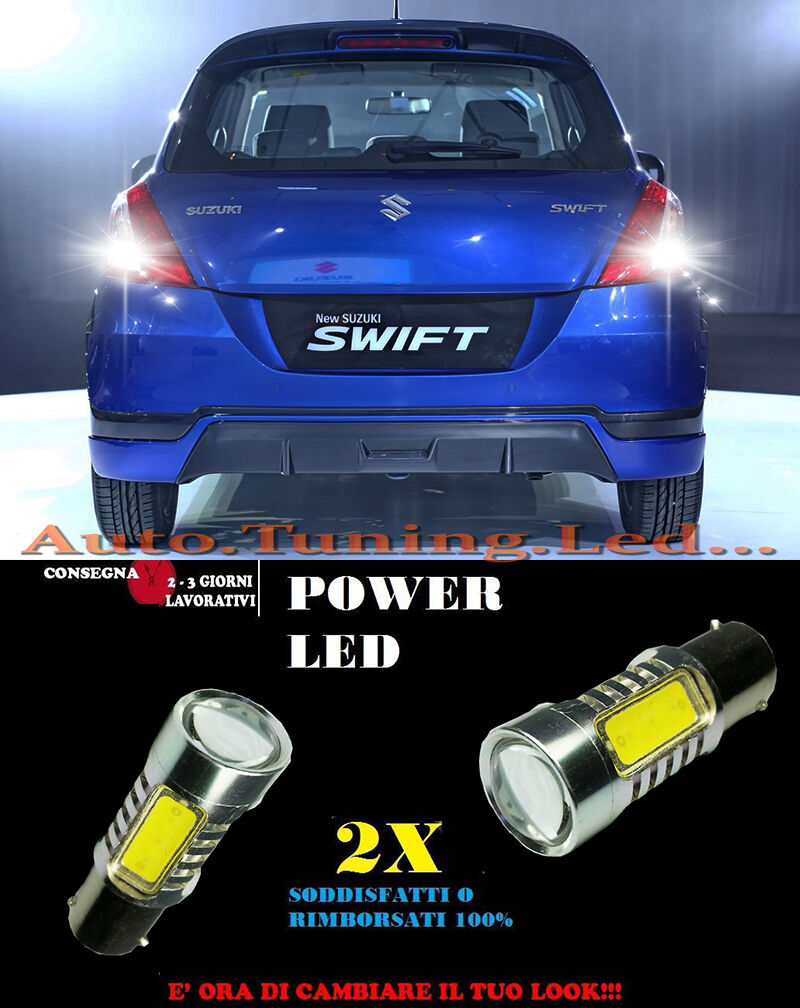 SUZUKI SWIFT 6000K LED REVERSING LIGHTS P21W BA15 CANBUS NO ERROR