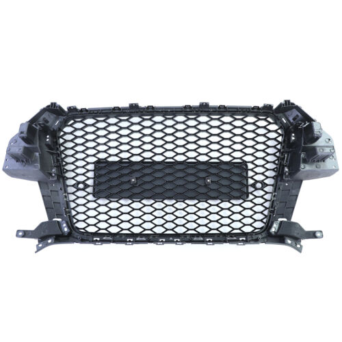Gloss black honeycomb sports grille for Audi Q3 8U pre-facelift 11-15