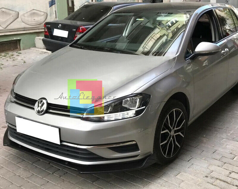 SOTTO PARAURTI ANTERIORE SPLITTER VW GOLF 7.5 2017+ FACELIFT LOOK SPORTIVO ABS NERO