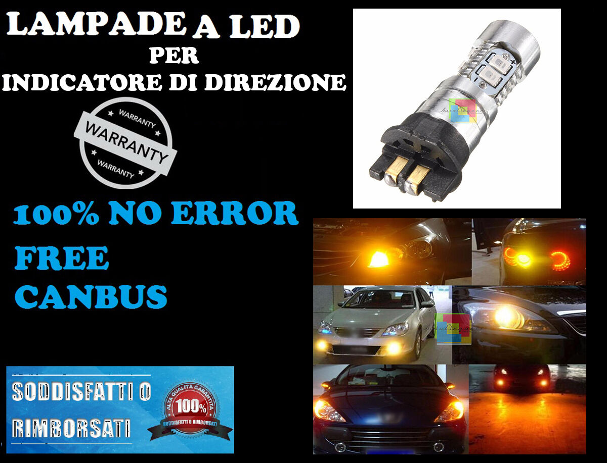 COPPIA INDICATORI DI DIREZIONE LED PWY/PW24W NO ERROR Mercedes GLK LCI 2013+ AUTOELEGANCERICAMBI