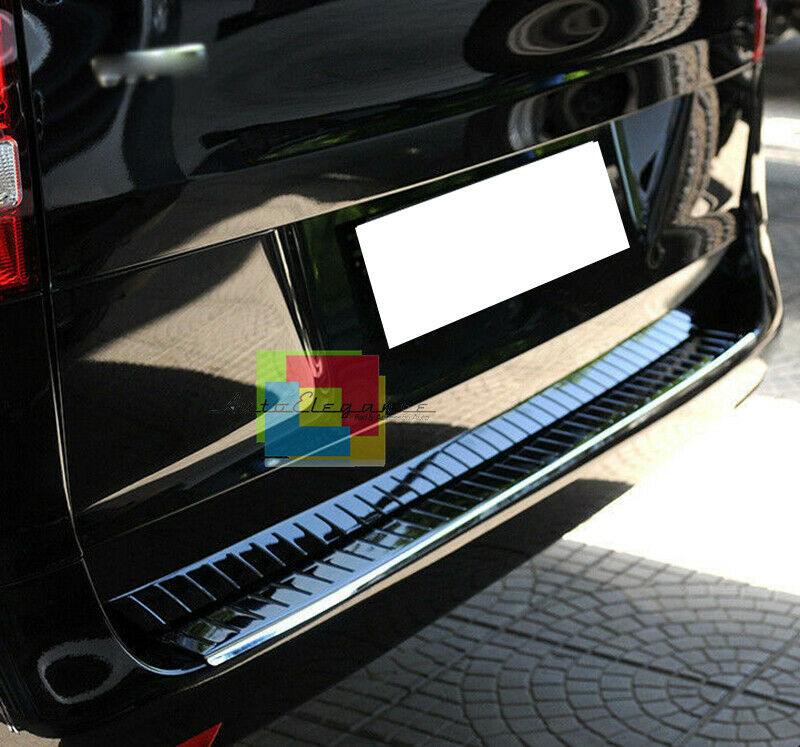 PIASTRA CROMATA PORTELLONE COFANO POSTERIORE MERCEDES VITO W447 ACCIAIO INOX
