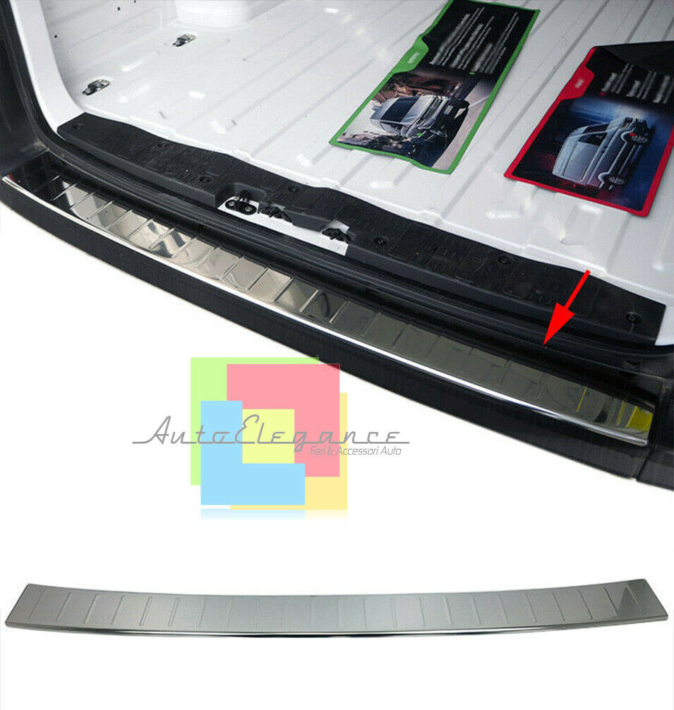 PIASTRA CROMATA PORTELLONE COFANO POSTERIORE VW CRAFTER 2017+ ACCIAIO INOX