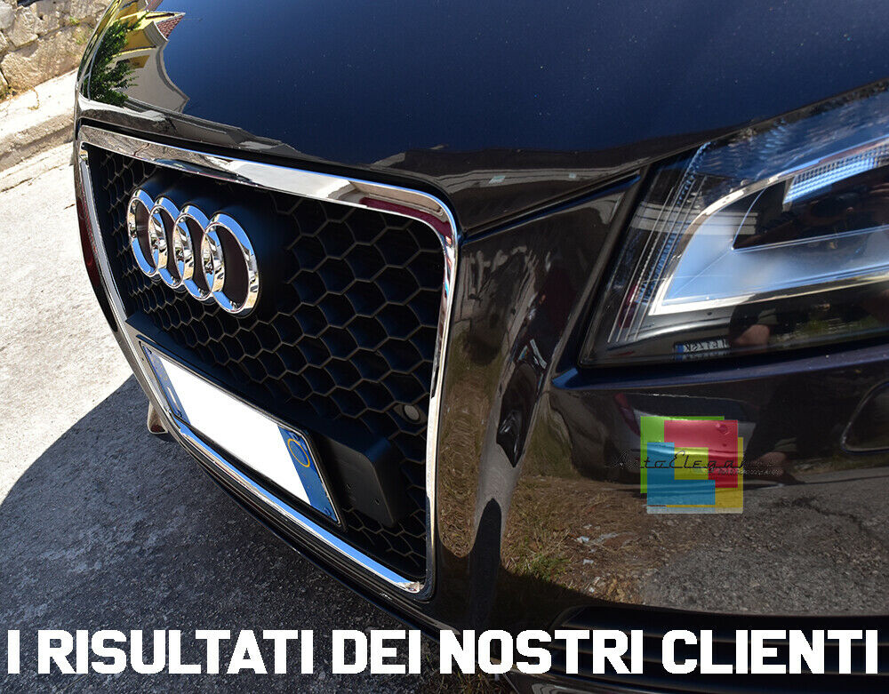 AUDI A3 8P 2008-2012 GRIGLIA ANTERIORE LOOK RS3 CALANDRA A NIDO D'APE AUTOELEGANCERICAMBI