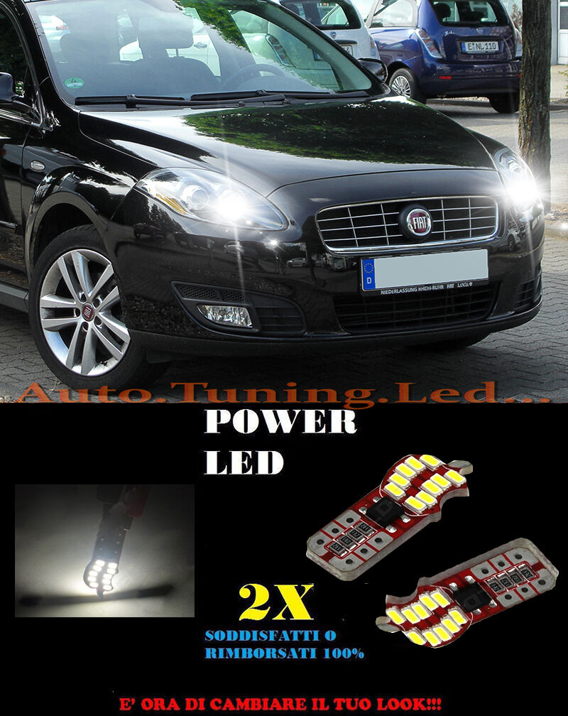 LUCI POSIZIONE FIAT CROMA CANBUS T10 BIANCO 20 LED SUPER QUALITA